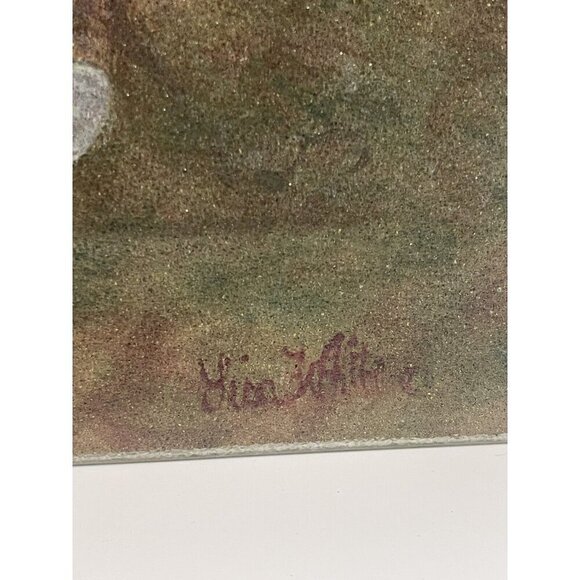 Lisa White Vineyard Blessing Tempered Glass Cutting Board Still Life Art Grapes - Picture 3 of 4